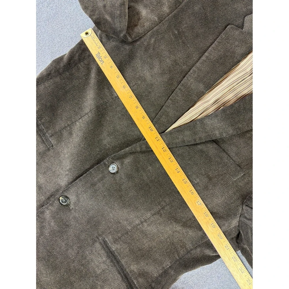 Chaps Corduroy Blazer Mens 42R Brown Elbow Patches Sport Coat Cotton‎ Classic